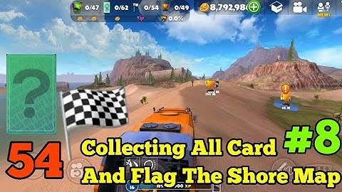 Collecting All Card And Flag The Shore Map #8 - Off The Road- The Shore Open Driving Simulator