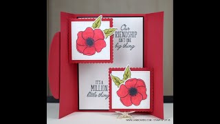 No.547 - Floating Gate Fold Card - JanB UK Stampin' Up! Independent Demonstrator