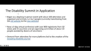 CED Ability Grand Rounds Webinar: Creating Sustainable Global Cross-Disability Communities