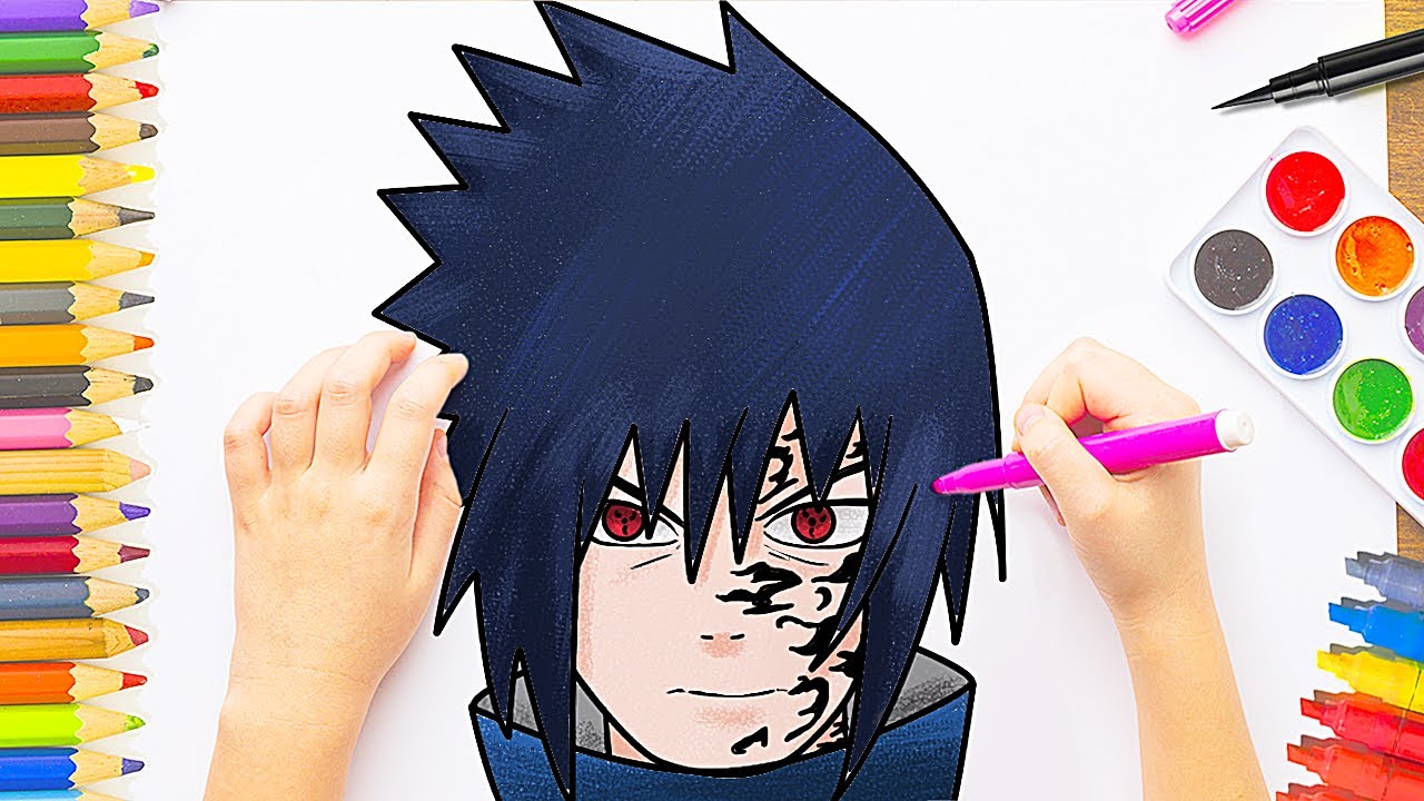 Como DIBUJAR a SASUKE UCHIHA paso a paso  YouTube