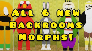 How To Get ALL 6 NEW BACKROOMS MORPHS In “Backrooms Morphs” | Roblox #roblox #backrooms