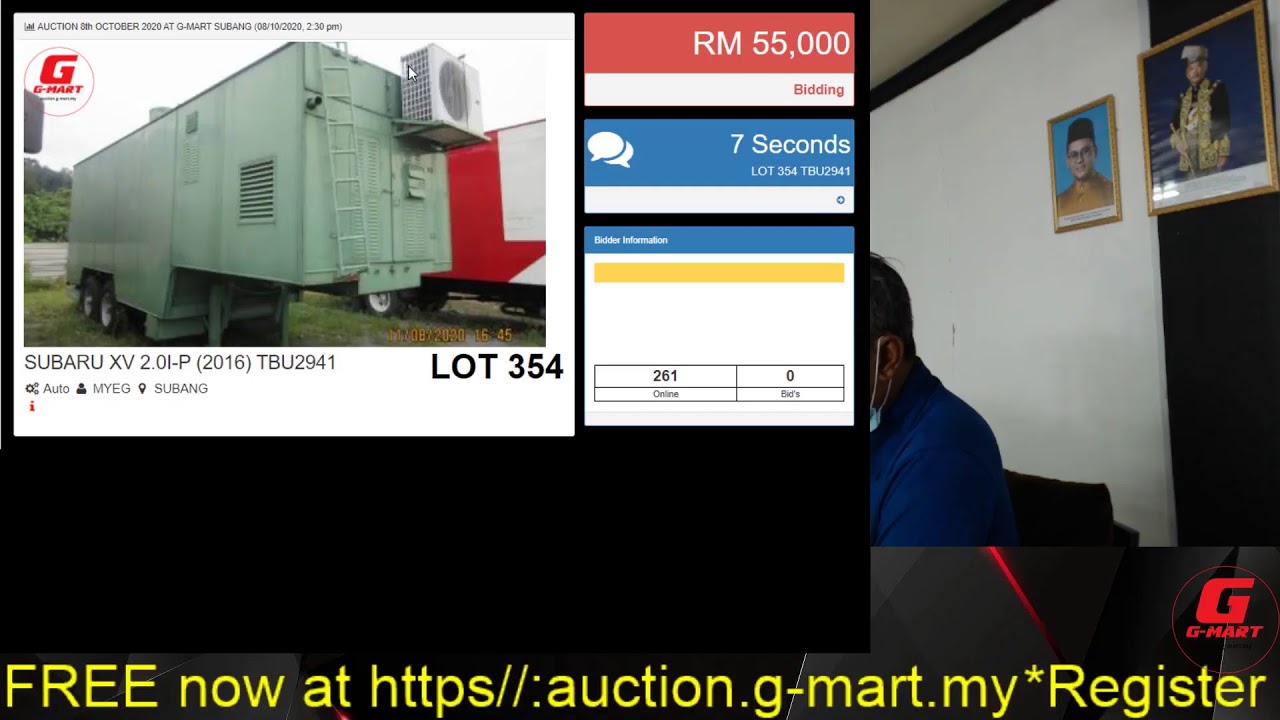 G Mart Corporation Sdn Bhd E Auction Preowned Auction 8 October 2020 At G Mart Corporation Sdn Bhd Youtube