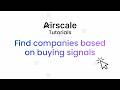 Find companies based on buying signals (hiring, funding, tech stack…)
