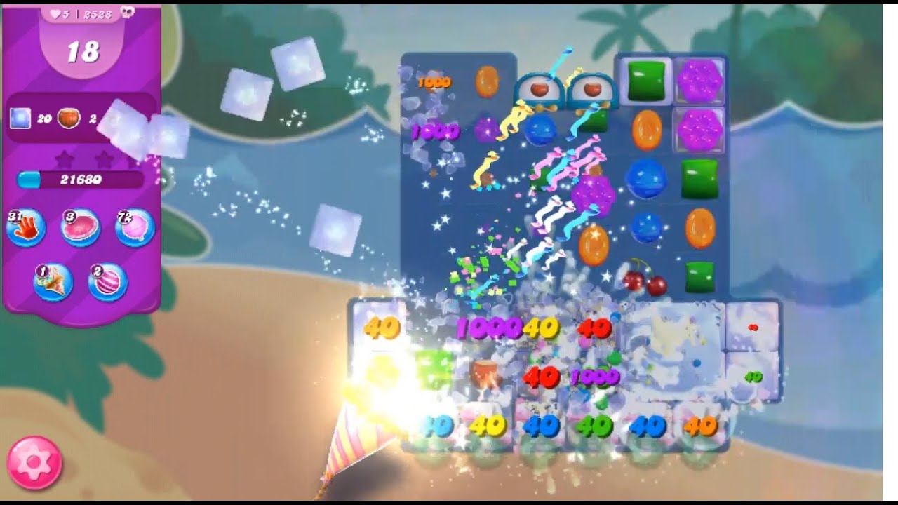 Candy Crush Saga level 2528 no boosters sugar stars super lucky 17 moves left!!!