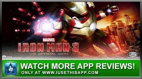 Iron Man 3 iPhone App Review - Iron Man 3 Official Game App