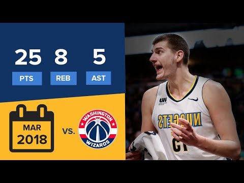 (23.03.2018) Nikola Jokic´s 25 pts, 8 reb, 5 ast vs. Washing