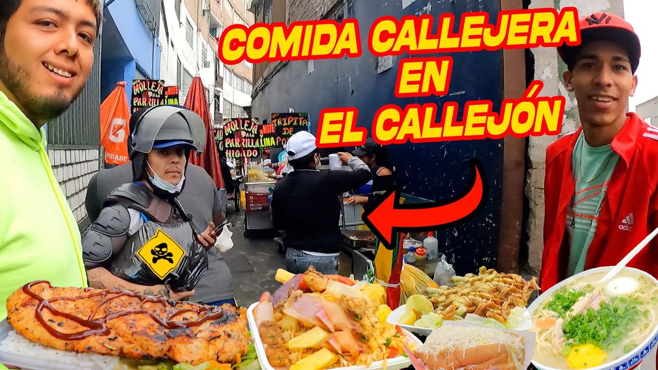 EL CALLEJON del CENTRO DE LIMA | COMIDA CALLEJERA 😋🍲🍗