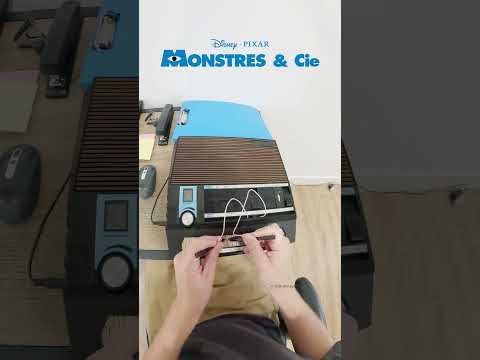 Générique de Monstres & Cie avec des fournitures de bureau | ASM(Pixa)R | @disneyfr