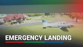 Security cameras capture dramatic emergency plane landing | ABS-CBN News