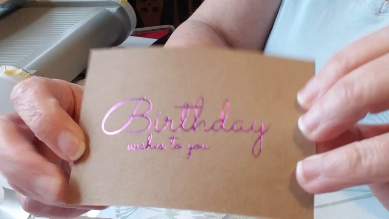 Hot Foiling FAQ What card is best for foiling onto? YouTube