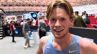 Parker Wolfe after taking 2nd in 2024 NCAA 3k final