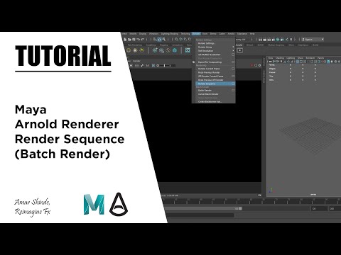 Sequence Rendering In Maya & Arnold Renderer - Tutorial