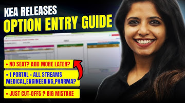KCET 2025 Option Entry Guide 🔓 KEA Official Instructions Explained!