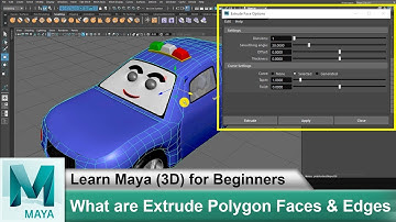 How To Extrude Polygon Faces And Edges | Learn Maya 3d Animation For Beginners Tutorials #72