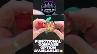 🏴‍☠️ 3D Printed Pirate Compass Turtle Figurine | Articulated Nautical Desk Decor & Fidget Companion