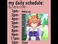 Matikanefukukitaru's daily schedule be like #umamusume #ウマ娘