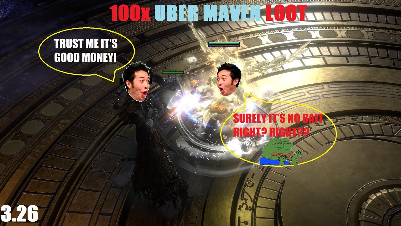 Loot from 100 Uber-Maven [3.26 Path of Exile]