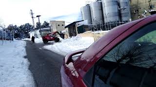 10 enero 2021 13:16 como estan las calles en Ventas de Retamosa - Toledo nevada borrasca Filomena