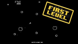 Asteroids First Level Arcade Video Games Retrogaming MAME