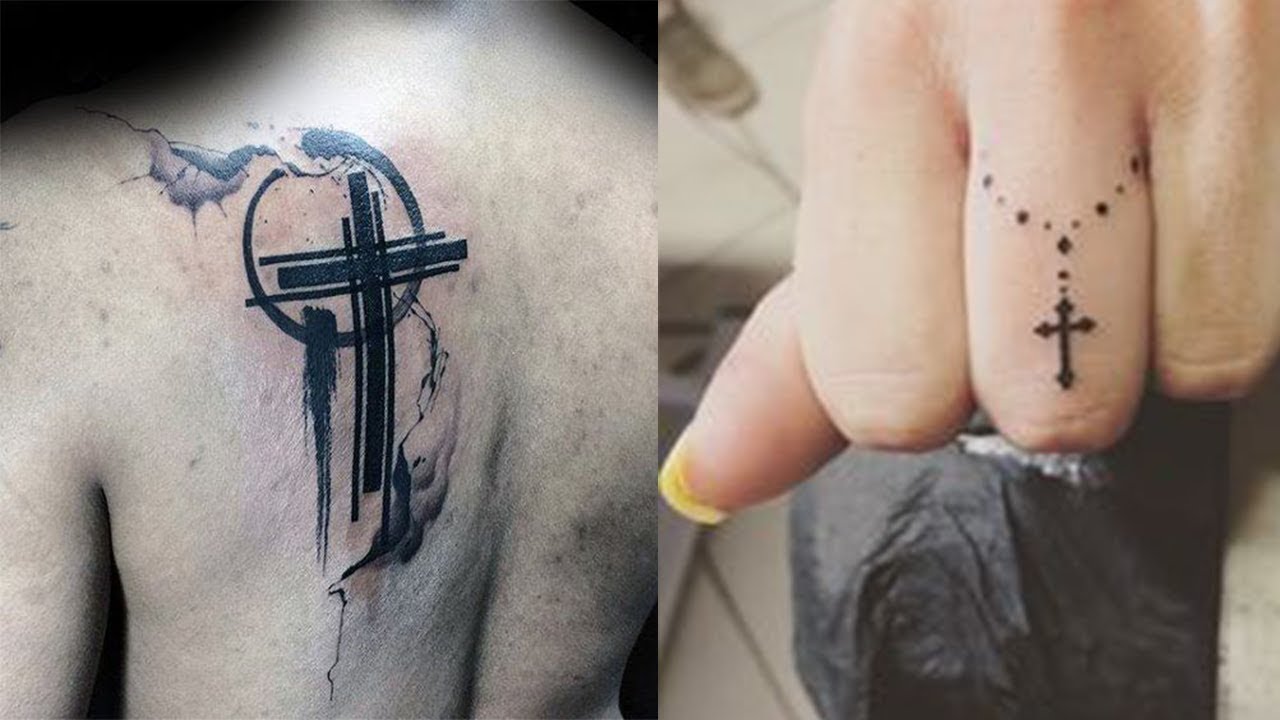 10. 50+ Cross Tattoo Ideas for Men and Women (2021) - wide 2