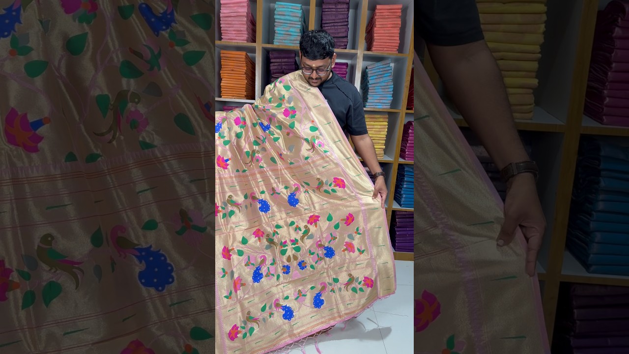 Pure Silk Kanchipuram Full Weaving Wedding Special Paithani Saree