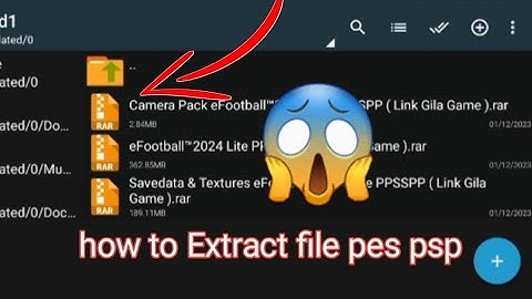 how to Extract pes 2024 ppsspp