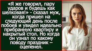 видео: «Я же говорил, пару ударов и будешь как шелковая!» - сказал муж, но уже через 5 минут... картинка: «Я же говорил, пару ударов и будешь как шелковая!» - сказал муж, но уже через 5 минут...