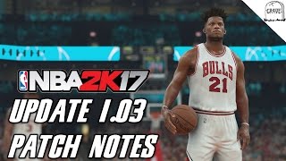 NBA 2K17 Patch Notes - Update 1.03 (PS4)