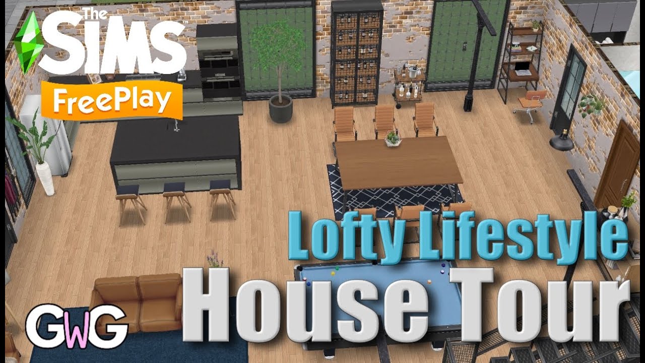 The Sims Freeplay Lofty Lifestyle House Tour YouTube