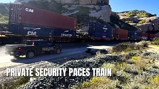 Who’s Watching Who? Drone Spots Security Pacing a BNSF Port Stack