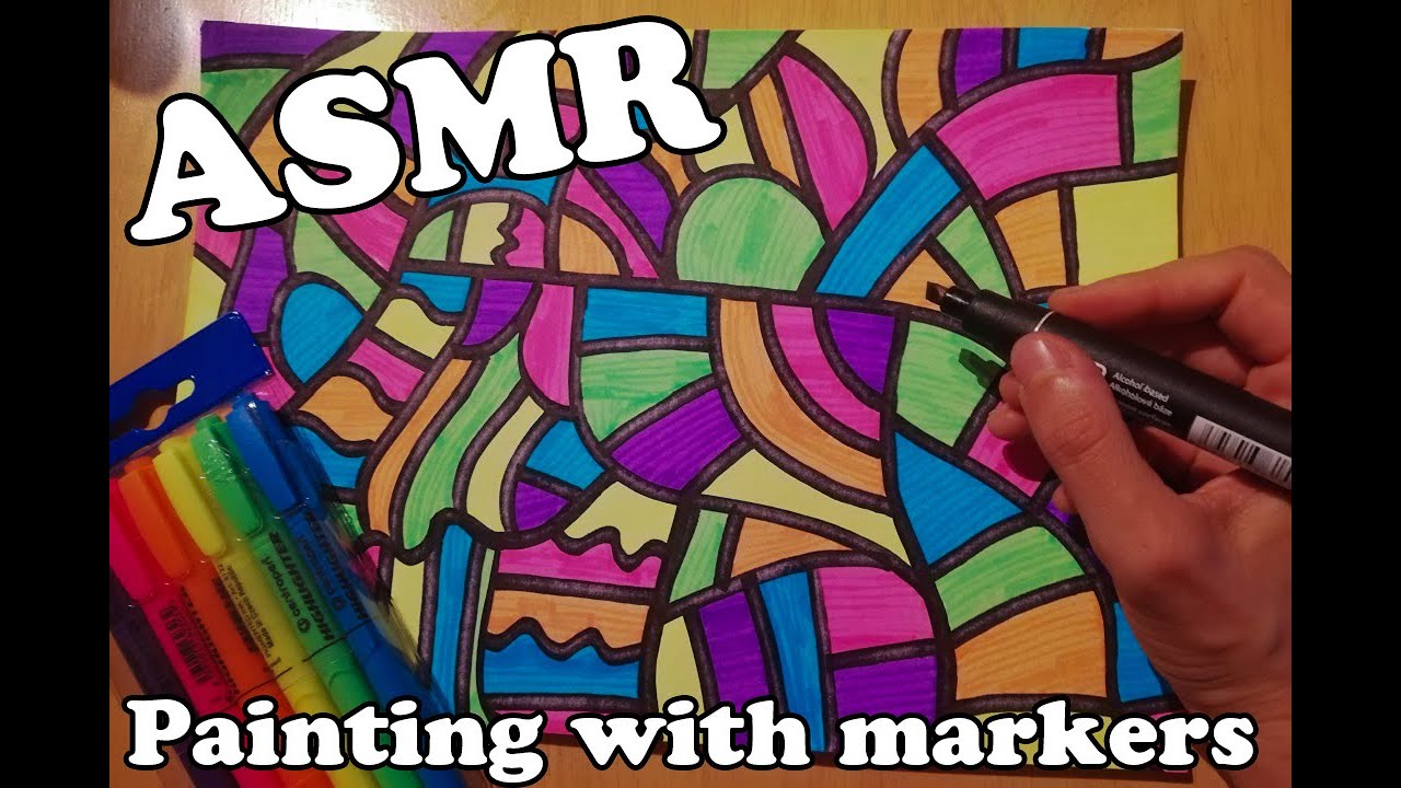 Asmr Coloring With Markers - No Talking 