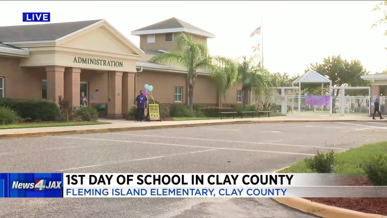 First day of school in Clay County - YouTube