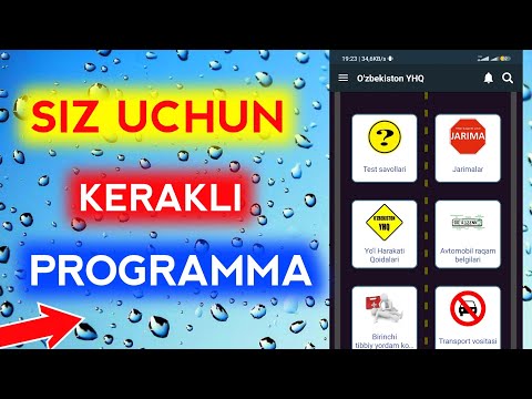 YÕL HARAKATI QOIDALARI 💯 SIZ UCHUN JUDA KERAKLI PROGRAMMA👍🤑