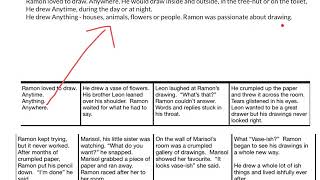 Sequencing ideas into paragraphs for retelling 'ish'