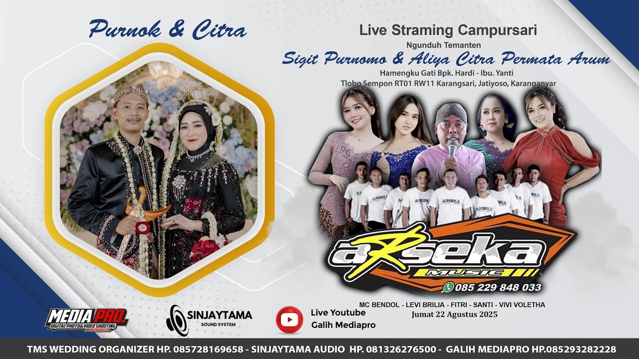 Live Campursari ARSEKA MUSIC - Ngunduh Mantu Purnok & Citra - Sinjaytama Audio - Galih Mediapro