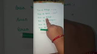 all area formulas 👆💯#formula#students #easylearning #exam #mathstricks