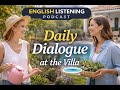 Daily English Dialogue at Home | Garden and Pool Conversation (A2–B1)