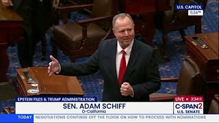 Schiff and Whitehouse Take to Senate Floor to Lay Out Trump's Full Epstein Files Coverup