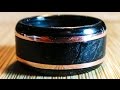 Making a Carbon Fiber, Marble, and Copper Ring on a Lathe