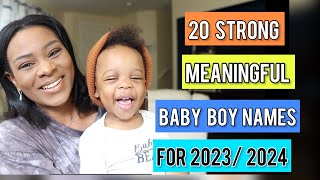 20 AMERICAN BABY BOY NAMES WITH POSITIVE MEANINGS | First & Middle Boy Names You Will Love 💙👦🏽