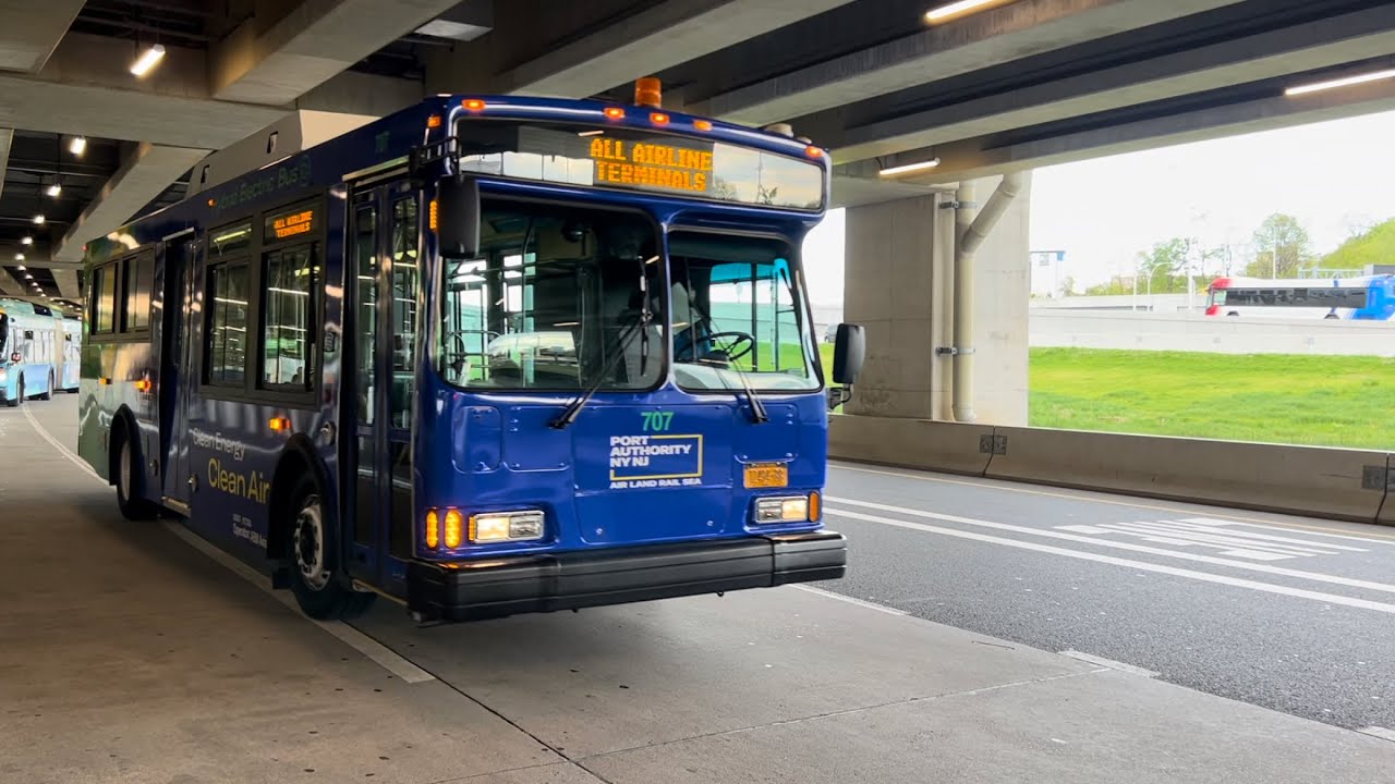 PANYNJ LGA Orion VII Hybrid 707 Airport Free Shuttle Bus Ride