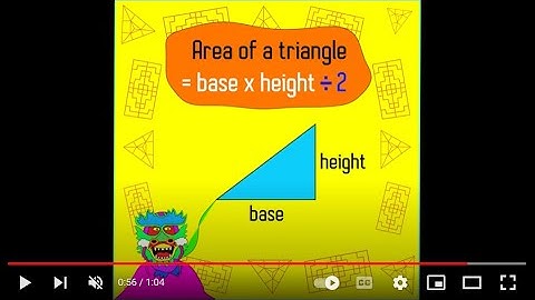Area of a Triangle Song - Adam Up Maths