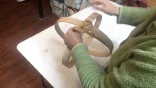 3-point lashing aka Mule's Ear Lashing
