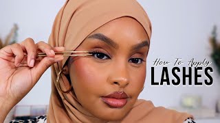 HOW TO APPLY LASHES LIKE A PRO *easy tips &amp; tricks* | Jasmine Egal