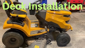 Cub Cadet XT2 Deck Installation