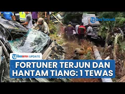 Laka Maut Fortuner Terjun dan Hantam Tiang Listrik di Kabupaten Batang, Polisi: 1 Orang Tewas
