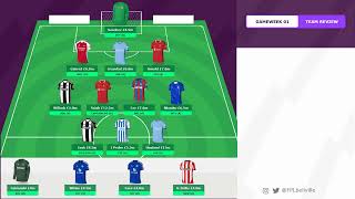 FPL GW1 First Draft Team
