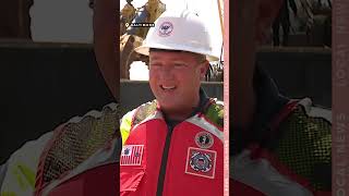 Up-close look of the "claw" as Key Bridge salvage operations continue