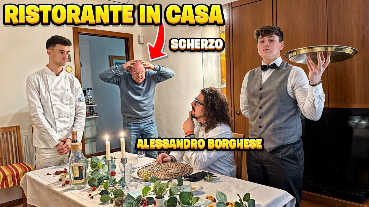 PAPÀ HO COSTRUITO un RISTORANTE in CASA con ALESSANDRO BORGHESE *SCHERZO ASSURDO*