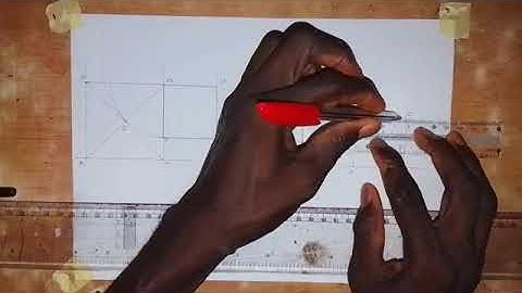 How to Draw a Square whose Area Double the Area of a Given Square 